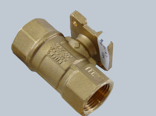 Johnson Controls VG1241BG+943BUA Two-Way Plated Brass Trim Ball Valve with Electric Actuator HVAC Control