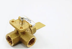 Johnson Controls VG1841AF+9T4IGA Three-Way Brass Ball Valve with Electric Actuator