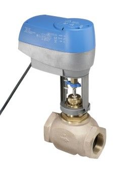 Johnson Controls VG7241ST+72CHGC Series VG7000 Brass Trim Globe Valve with Electric Actuator