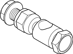 Schneider Electric AM-122 Straight Link Connector 5/16 inch Replacement AM-122