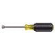 Klein Tools 630-1/4M Nut Driver, Magnetic Tip, 3 Inch Shaft, Cushion Grip Hollow Shaft