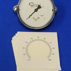 Crandall 2422-001-CS&S Receiver Gauge 2 1/2 Inch PSIG Range