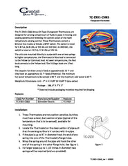 Crandall TC-2931-CS&S Strap-On Type Changeover Thermostat