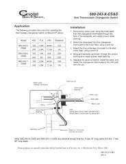 Crandall 680-243-6-CS&S Accessory/Thermostat