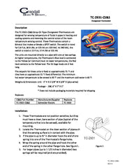 Crandall TC-2974-CS&S Strap-on Thermostat