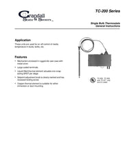 Crandall TC-282-174-CS&S 3-Stage 2 Position Electric Bulb Thermostat
