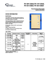 Crandall TK-1301-116-CS&S Single Temp Direct Acting Thermostat