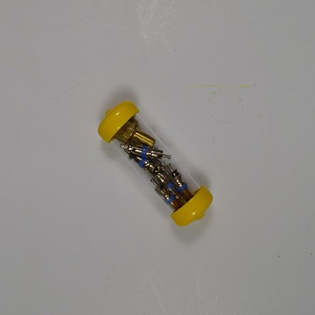 C&D VALVE C&D Valve CD3805 Plastic Tube Container w/ 6 Valve Cores and One Core Wrench Tool