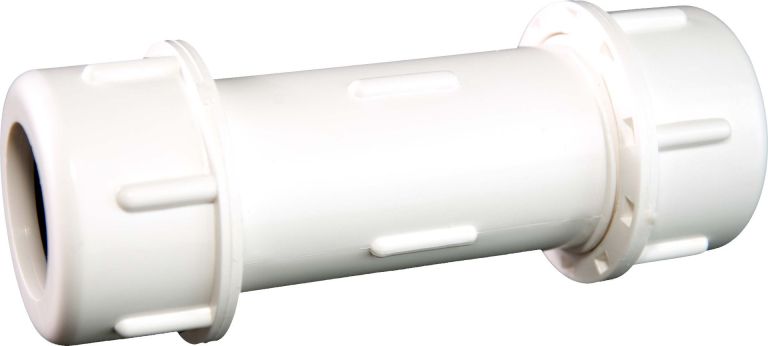 Soval 410-007PV - 3/4" PVC Compression Coupling