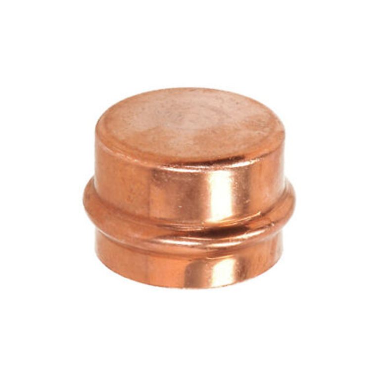 Legend Valve 90341 Cap, 1 in, Press, Copper, Meets ANSINSF, ASME B16.51, CSA