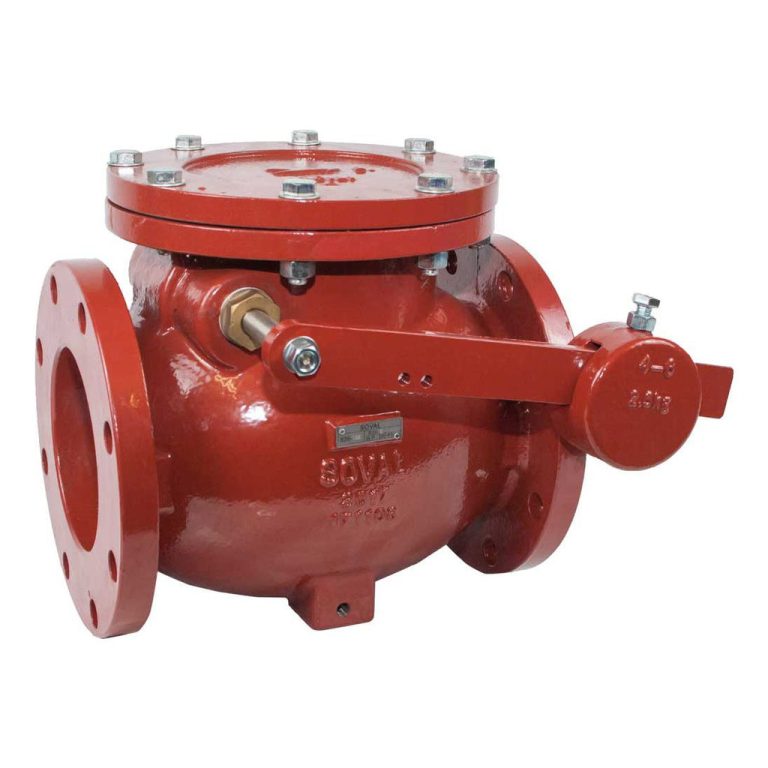 Soval 826-060 6" Ductile Iron Swing Check Valve w/ Lever and Weight Flanged Ends