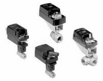 Johnson Controls VG1241DN Plated Brass NPT Threaded End Connection Two-Way Ball Valves 11.7 Cv 1-1/4 Inch