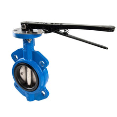 Soval 840-080 8" Cast Iron Wafer Style Butterfly Valve - Ductile Disc