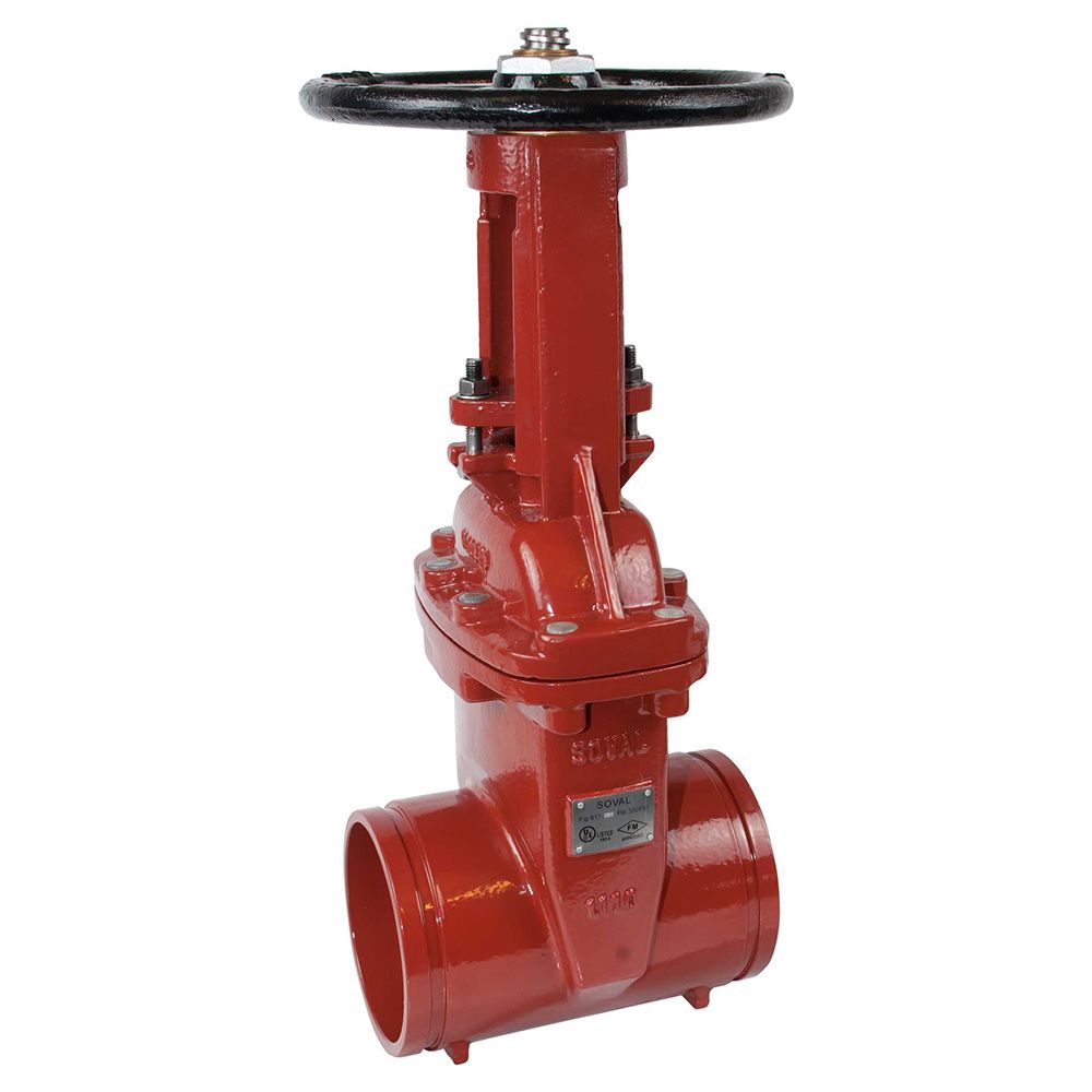 Soval 817-120 12" Ductile Iron UL/FM Grooved OS&Y Gate Valve