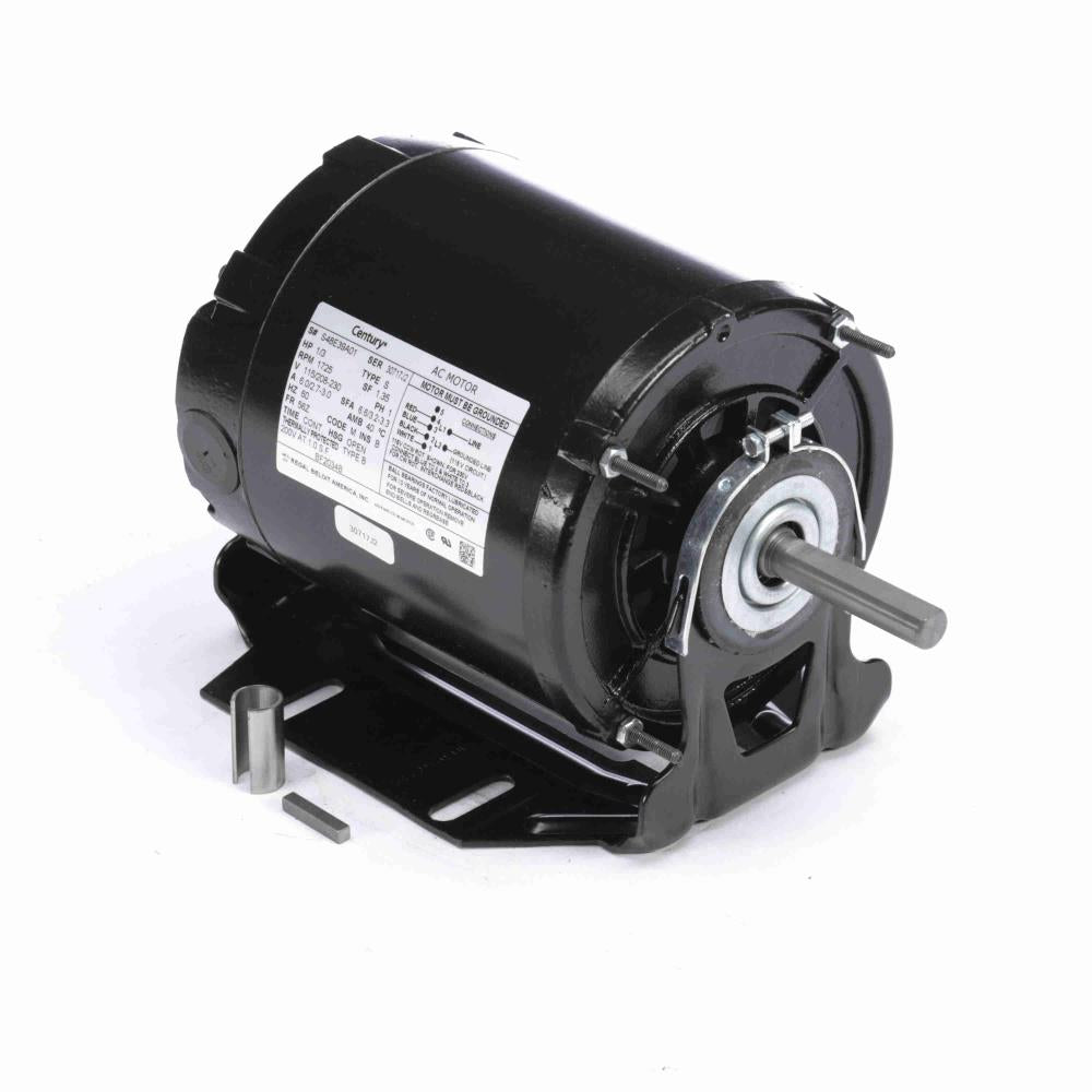 Century BF2034 Split Phase Resilient Base Motor 1/3 HP 1725 RPM 115-230 Volts