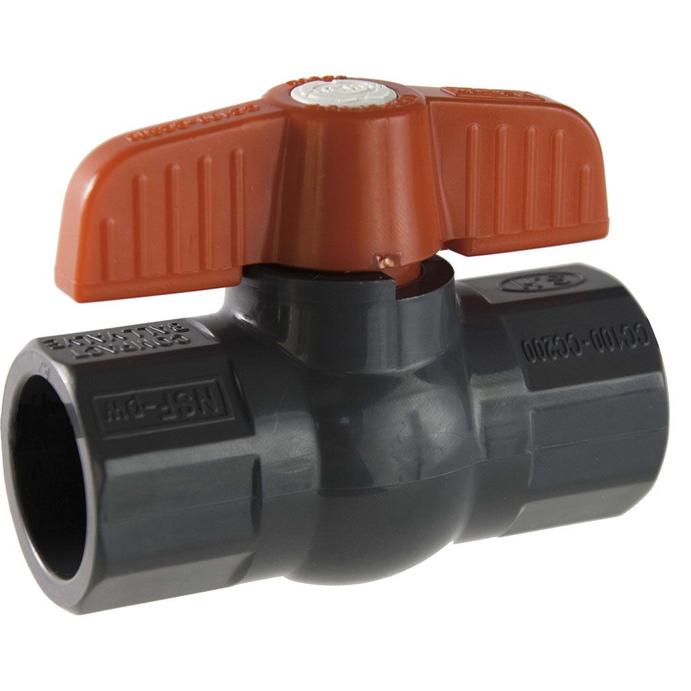 Soval 587-020 - 2" PVC SCH-80 Compact Ball Valve NSF