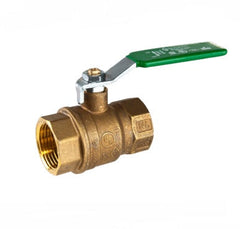 Bugatti 609-9241NL-007 - 3/4" Lead-Free Forged Full Port Brass Ball Valve, FxF, Steel Handle