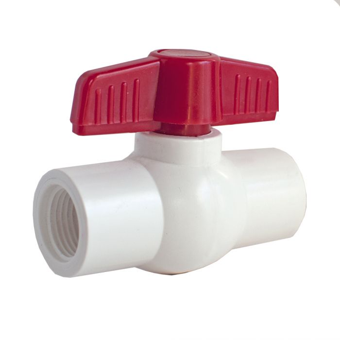 Soval 401-005T - 1/2" PVC Threaded Socket Ball Valve - NSF