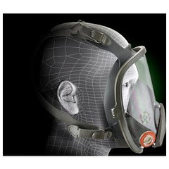 3M 6800-MEDIUM Respirator Full Facepiece Reusable Medium Gray