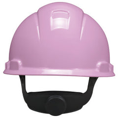 3M H713R Short Brim Pink Hard Hat with 4-Point Ratchet Suspension