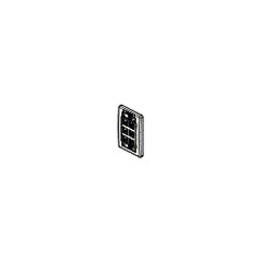 Belden AX101440 Interface Faceplate Flush Mount 6-Port Almond