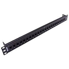 Belden AX103253 CAT6 Plus KeyConnect Patch Panel, 24-Port, 1U, Black