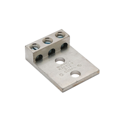 BURNDY K3A2U2 Aluminum Universal Terminal, 3 Conductor, 2 Hole, 14-2 AWG (Str) 5/16 Stud