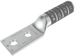 BURNDY YA262TC14 2/0 AWG CU Two Hole 1/4 Stud Size 5/8 Hole Spacing Long Barrel Internal Chamfer