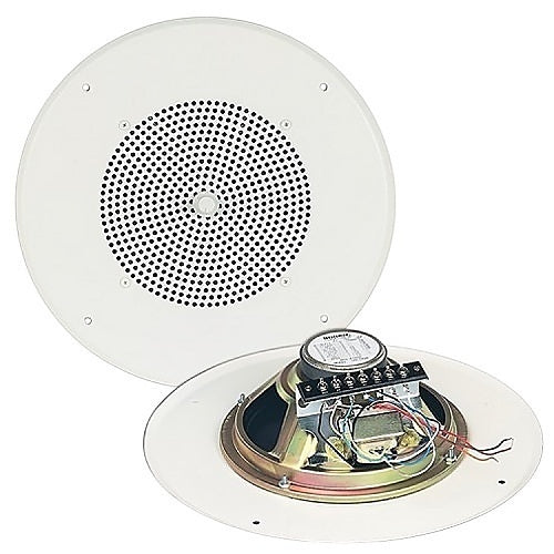 Bogen S86T725PG8UVK 8 Ceiling Speaker Grille System with Volume Control, Bright White