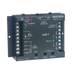 Bogen VAR1 Voice Activated Relay for 70V Paging Systems