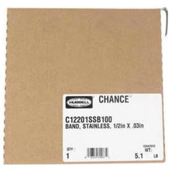 CHANCE C34201SSB100 Band Stainless Steel 1200 L x 0.75 in. W