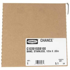 CHANCE C34201SSB100 Band Stainless Steel 1200 L x 0.75 in. W