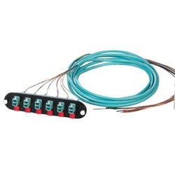 Corning CCH-CP12-E4-P03SH Closet Connector Housing Panel Pigtailed LC Connectors Duplex 12 Fiber 50 µm Multimode