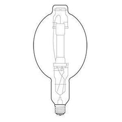 Current MPR1000/VBU/HO/O Protected Multi-Vapor Metal Halide Lamp BT56 Mogul Screw (EX39) Base 1000W 3500K Clear