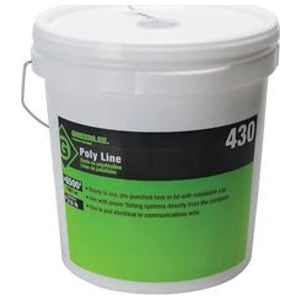 Greenlee 430G Poly Line Fish Tape Graybar Bucket 6500 ft.