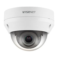 Hanwha Vision QNV-8080R WIsenet Q Network Outdoor Vandal Dome Camera 5MP @ 30fps Motorized Vari-focal Lens 3.1x