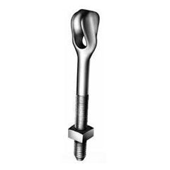 Hubbell Power Systems 5512 Thimbleye 5/8 x 12 in Drop-Forged Steel Straight Bolt With Cone-Type Point