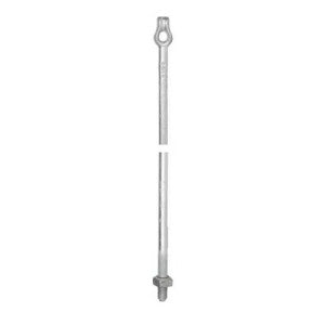 Hubbell Power Systems 5315 Cross-Plate Anchor Galvanized Steel 5/8 in x 5 Ft Thimbleye