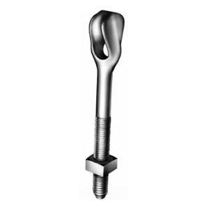 Hubbell Power Systems 5516 Thimbleye® 5/8 x 16 in Drop-Forged Steel Straight Bolt With Cone-Type Point