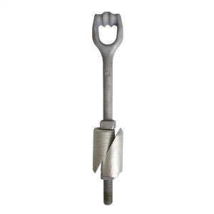 Hubbell R315 Rock Anchor Malleable Iron Galvanized 2 in Hole 3/4 in Rod Tripleye 15 L x 1.75 in Dia.