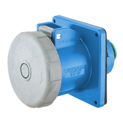 Hubbell Wiring Device-Kellems HBL460R9W 60 Amp 250 Volt 3-Phase 3-Pole 4-Wire Watertight IEC Pin and Sleeve Receptacle