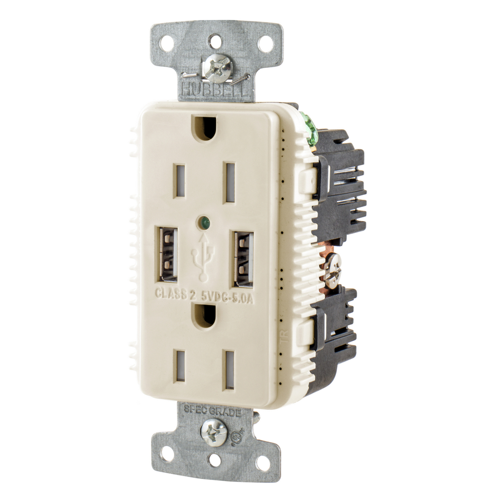 HUBBELL WIRING USB15A5LA TERMINALS