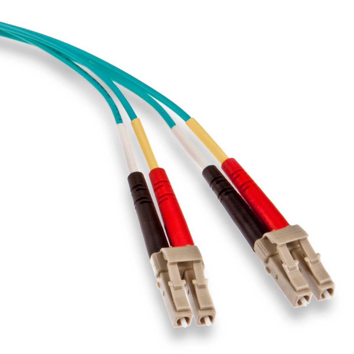 Leviton 5LDLC-M01 Fiber Optic Duplex Cable, 50/125 um Multimode OM3, OFNR Duplex, LC-LC, Meter