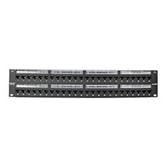 Leviton 6A586-U48 Network Patch Panel, Panel 48 Pt Cat6A+Bar