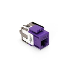 Leviton 6110G-RP6 eXtreme Cat6A QuickPort Jack, Channel-Rated, Purple