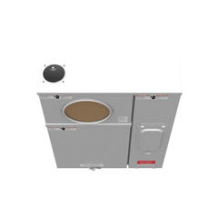 Milbank U214MTB Single Position Meter Socket with Main Breaker, 100 Amp, 1 Phase, Ringed, Link, 4 Term, OH, UG, 240V