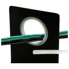 Panduit GES144F-C0 Solid Grommet Edging Non-Adhesive 0.144 in Black