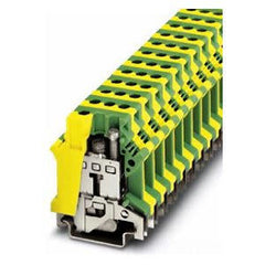 Phoenix Contact 0443023 Ground Terminal Block Screw Connection 12-4 AWG 12.2mm W Green/Yellow