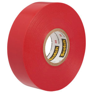 Scotch 35-RED-1/2X20FT Vinyl Electrical Color Coding Tape 20-ft. x 1/2 ...