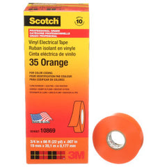 Scotch 35-ORANGE-3/4X66FT Scotch® Vinyl Electrical Color Coding Tape 66 ft. x 3/4 inch